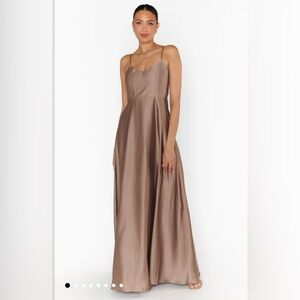 Show Me Your Mumu - Faith Dune Luxe Satin Dress